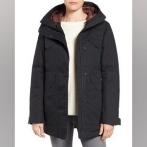Nau Oslo Hooded Down Parka In Navy Size Small